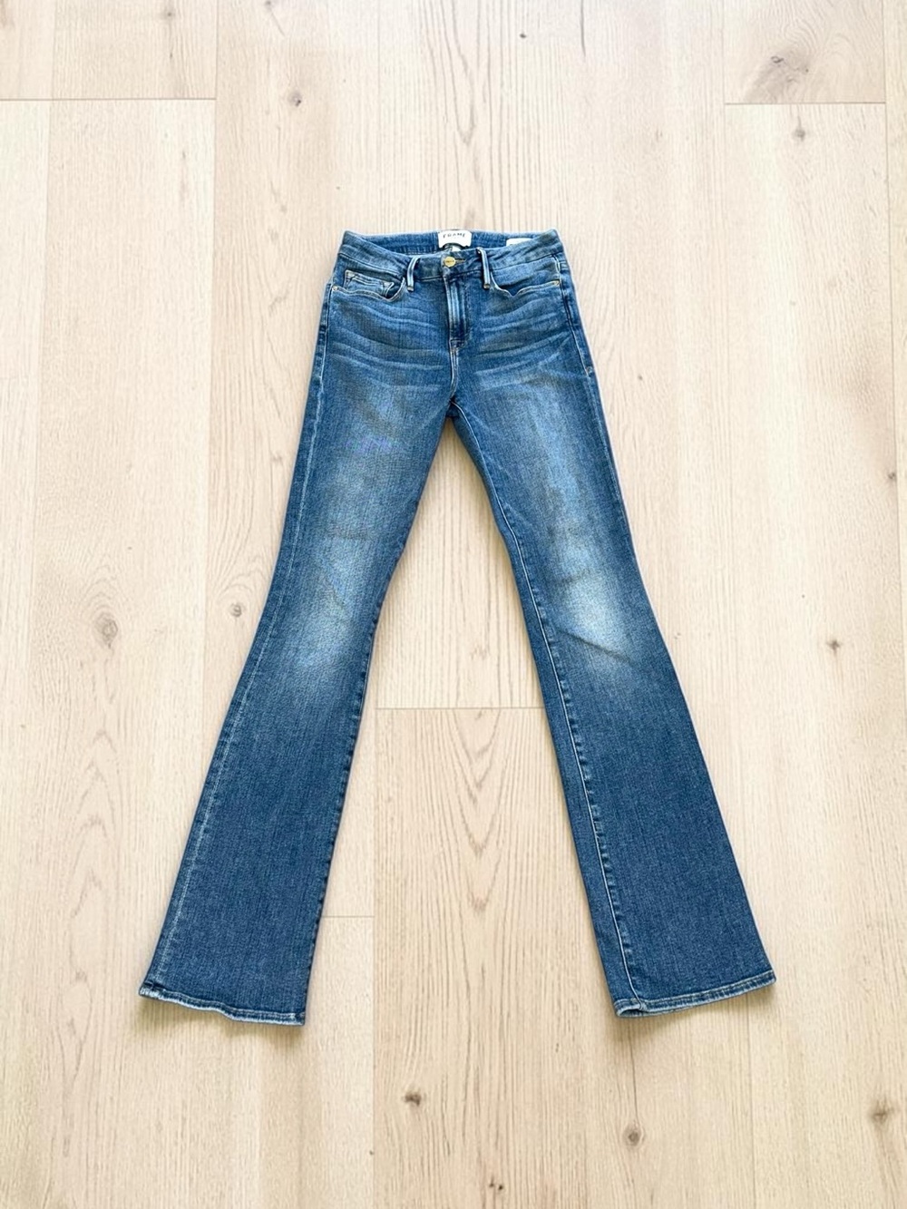 Frame Denim Le Crop Mini Bootcut Jeans in Larkspur Size 26